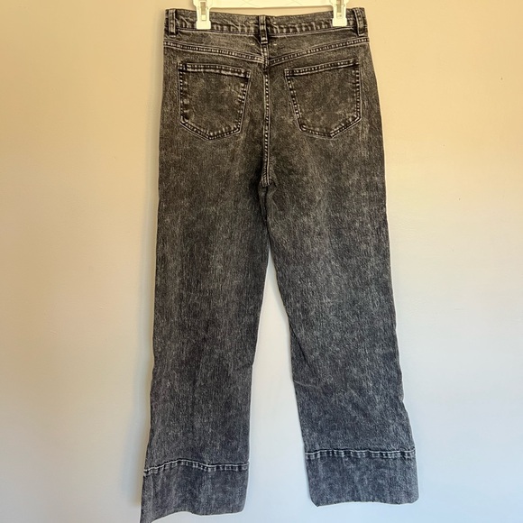 Habitual Black Acid Wash Wide Leg Jeans - Picture 2 of 3